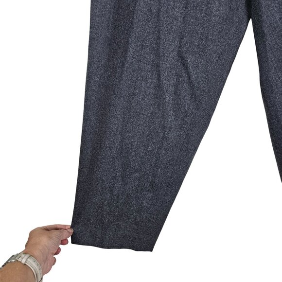 Talbots Classic Fit Wool Gray Dress Pants 16W Petite Neutral Quiet Luxury Office - Picture 10 of 11